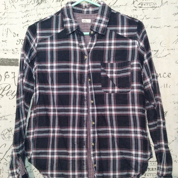 (#99) Flannel Hollister Shirt (Size Small) - Picture 1 of 5